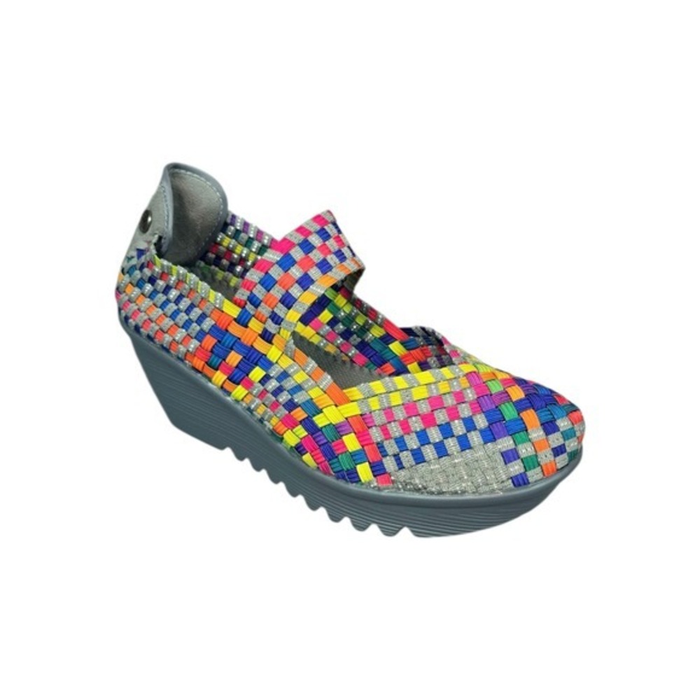 Bernie Mev Lulia Woven Wedge Pumps Shoes Size 39‎  *** RUN SMALL ***